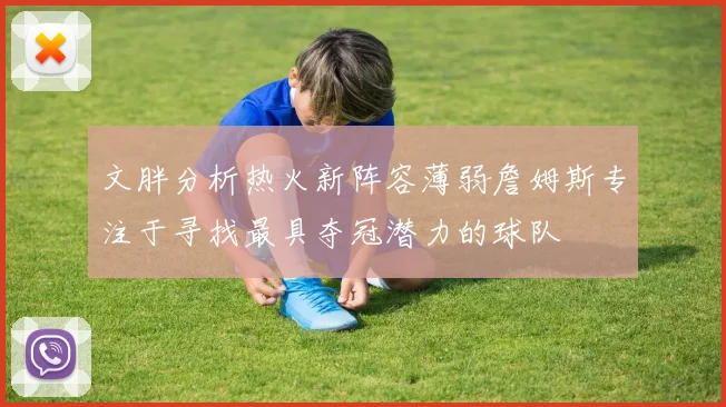 文胖分析热火新阵容薄弱詹姆斯专注于寻找最具夺冠潜力的球队